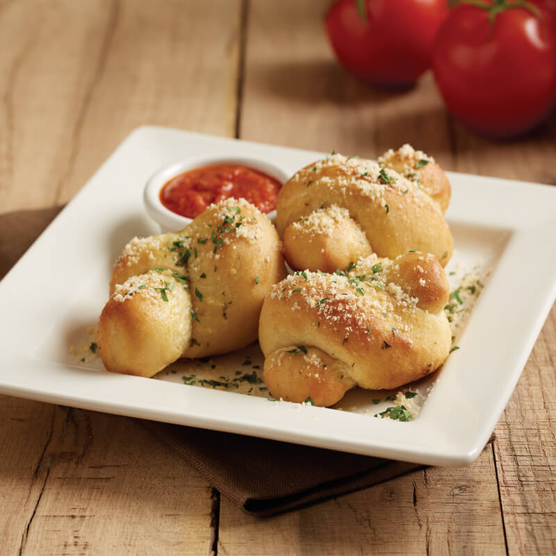 Garlic Parmesan Knots Snacks & Small Bites Menu BJ's Restaurants