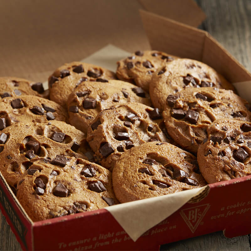 One Dozen Chocolate Chunk Cookies Menu BJ's Restaurants and Brewhouse
